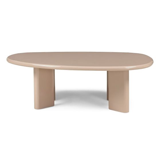 Konferenčný stolík Cameron 130 cm, nude, lesklý