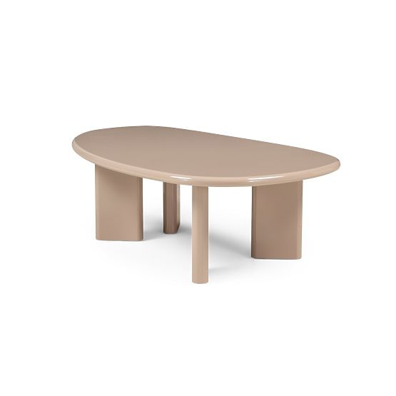 Konferenčný stolík Cameron 130 cm, nude, lesklý