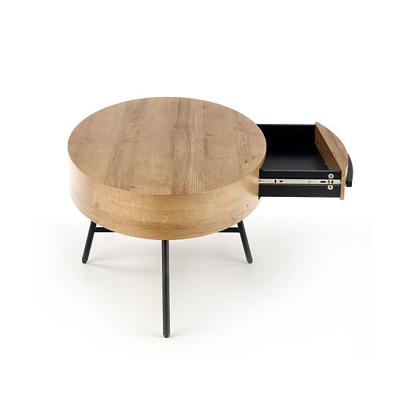 Konferenčný stolík Carolina - čierny / zlatý dub