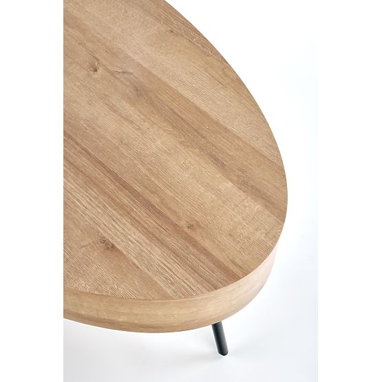 Konferenčný stolík Carolina - čierny / zlatý dub