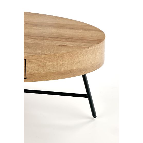 Konferenčný stolík Carolina - čierny / zlatý dub