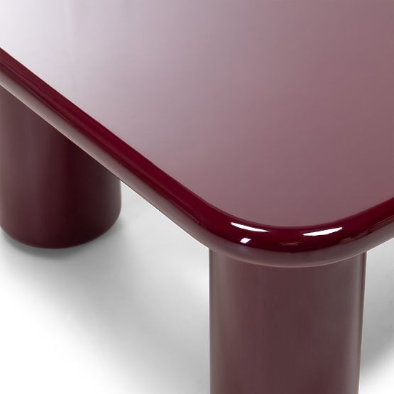 Konferenčný stolík Cherry 70 cm, burgund/višňa, lesklý