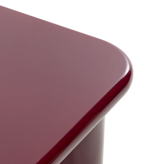 Konferenčný stolík Cherry 70 cm, burgund/višňa, lesklý
