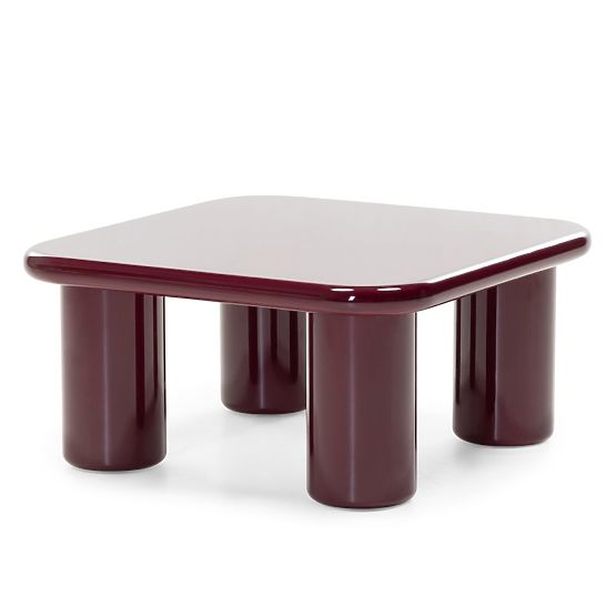 Konferenčný stolík Cherry 70 cm, burgund/višňa, lesklý