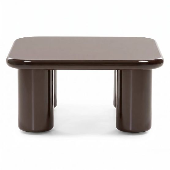Konferenčný stolík Cherry 70 cm, čokoládový, lesklý