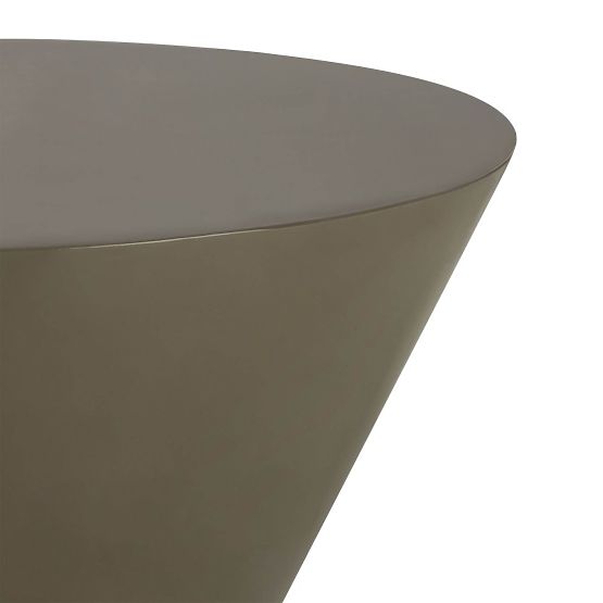 Konferenčný stolík Eclipso, 80 cm, zelenošedý, lesklý
