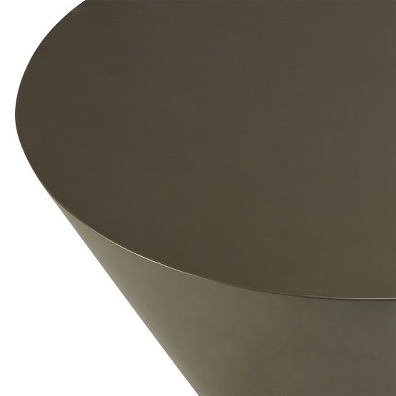 Konferenčný stolík Eclipso, 80 cm, zelenošedý, lesklý