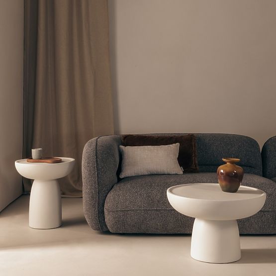 Konferenčný stolík Lagoon 60 cm, béžový, matný