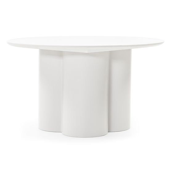 Konferenčný stolík Lazaro 80 cm, okrúhly, šedobéžový