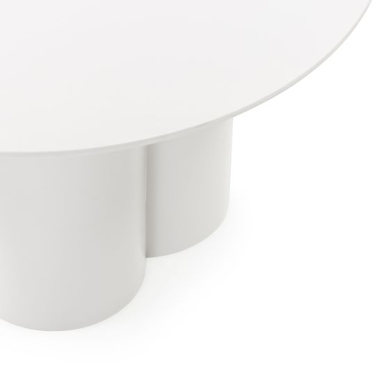 Konferenčný stolík Lazaro 80 cm, okrúhly, šedobéžový