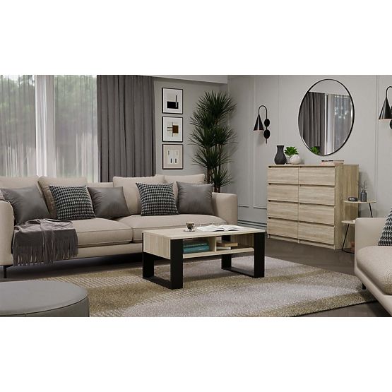 Konferenčný stolík Modern 2P DUB SONOMA ČIERNY