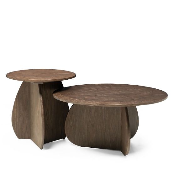 Konferenčný stolík Noku 80 cm, tmavý orech
