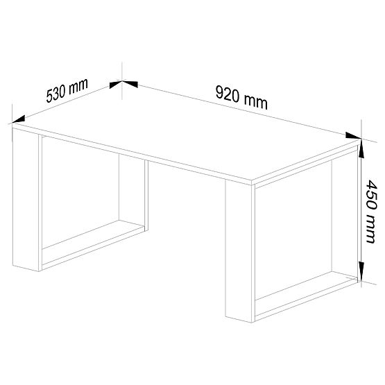 KONFERENČNÝ STOLÍK NOX DUB ARTISAN / ČIERNY
