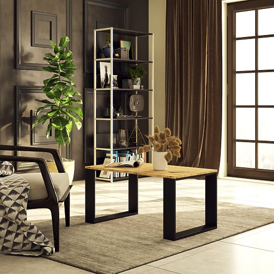 KONFERENČNÝ STOLÍK NOX DUB ARTISAN / ČIERNY