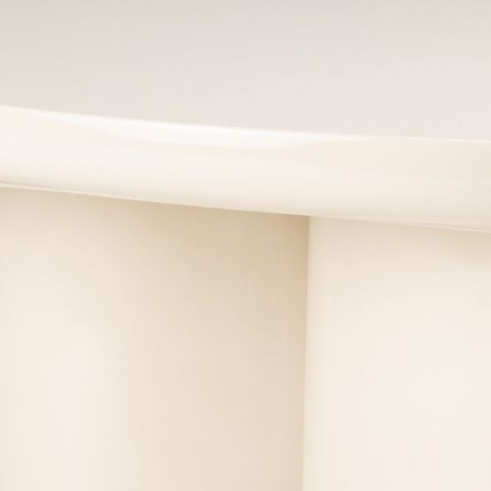 Konferenčný stolík Puro 80 cm, svetlo béžový, lesklý