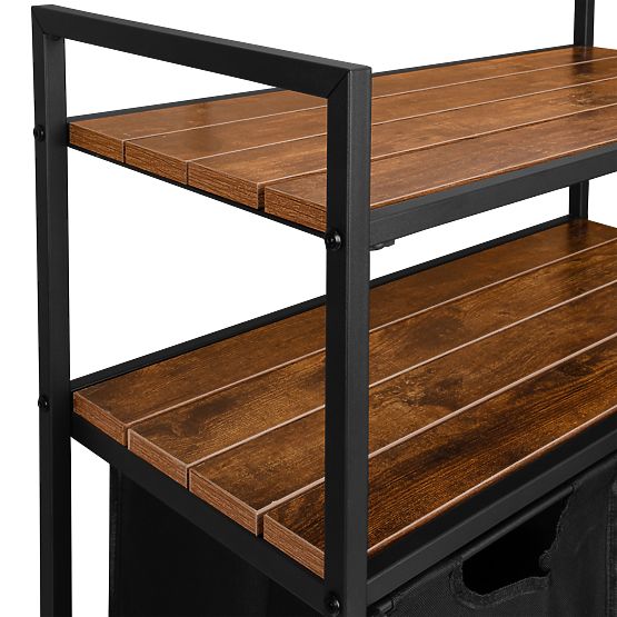 Kôš na prádlo s policami 2 komory MIRUN