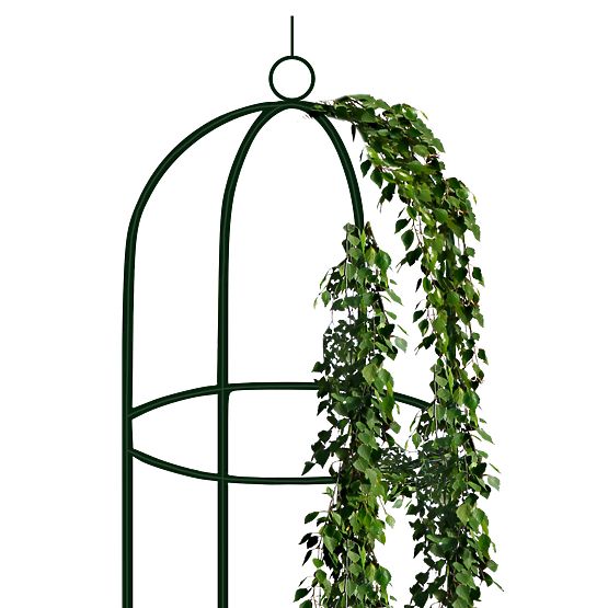 Kovová pergola stĺpik tmavozelená 190 cm