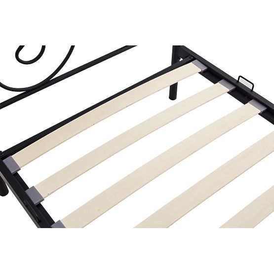 Kovová posteľ PANAMA 200x90 - čierna