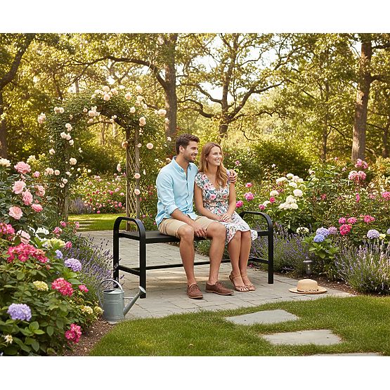 Kovová záhradná lavička SOBO