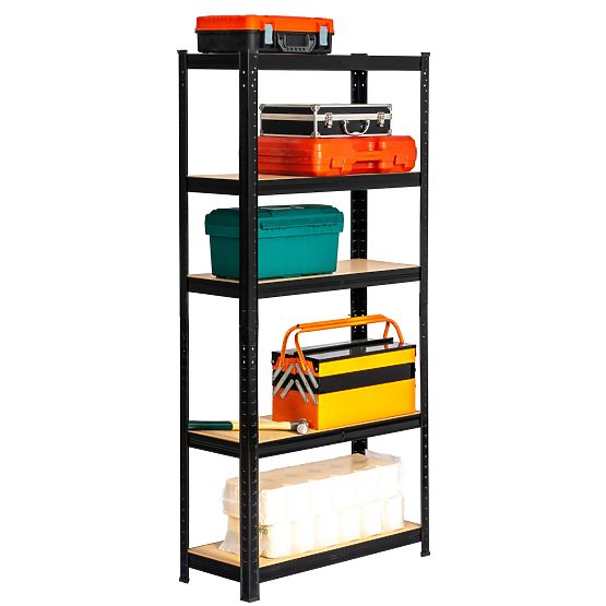 KOVOVÝ REGÁL 70x30x154 ČIERNY