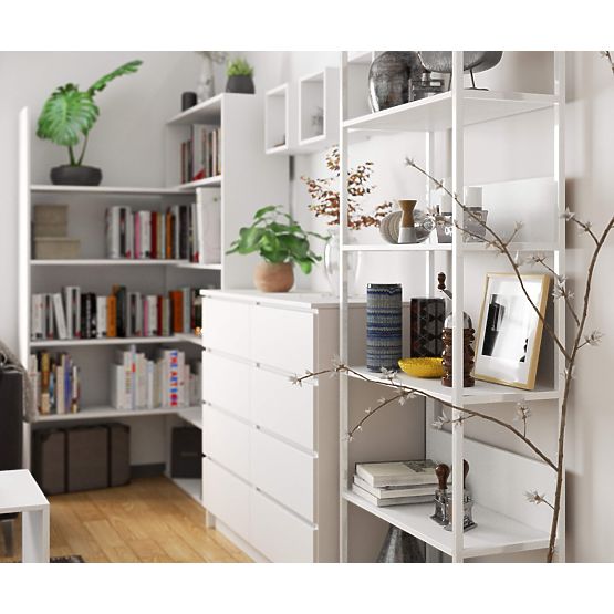 KOVOVÝ REGÁL LOFT 700 BIELA/BIELA
