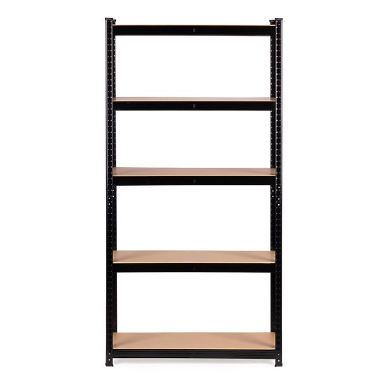 Kovový skladový regál do garáže a pivnice s 5 policami