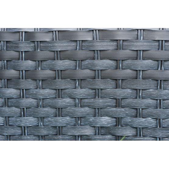 Kreslo na terasu z technoratanu MODERNO sivé