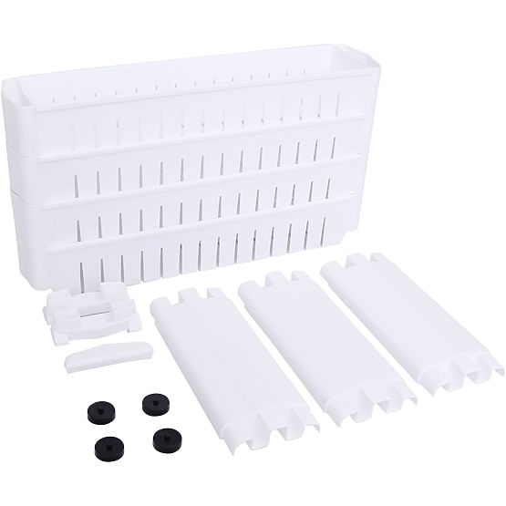 Kuchynská kúpeľňová polica biela 4 úrovne Osmera