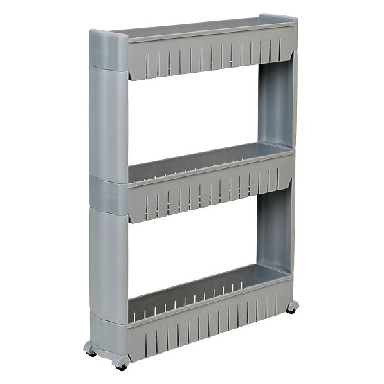 Kuchynská kúpeľňová polica sivá 3 úrovne Leira