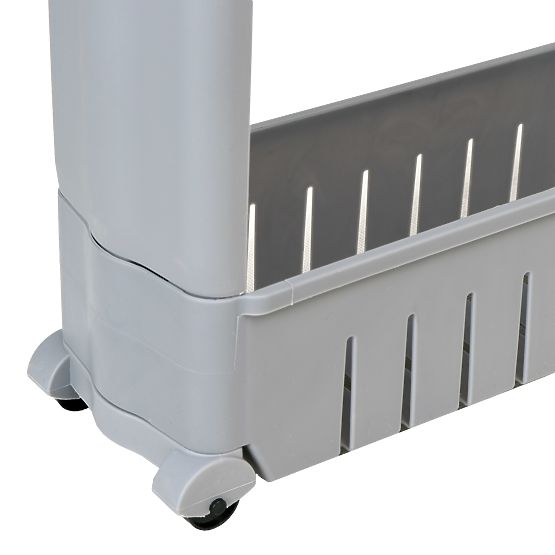 Kuchynská kúpeľňová polica sivá 3 úrovne Leira