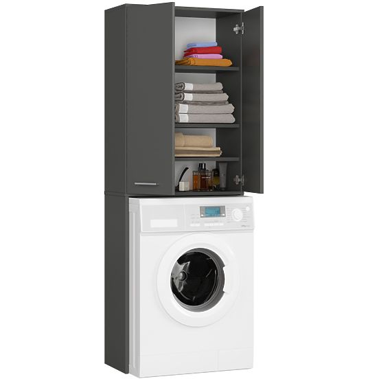 KÚPEĽŇA FIN 180 STĹP PRÁČKA PLNÉ 2D - ŠEDÁ