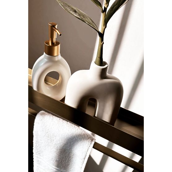 Kúpeľňová polička na vaňu SF01 45cm zlatá kartáčovaná