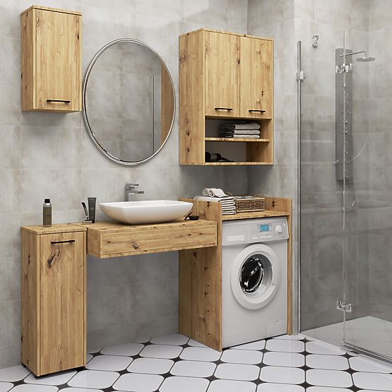 KÚPEĽŇOVÁ SKRINKA FIN 2 DVERE DUB ARTISAN