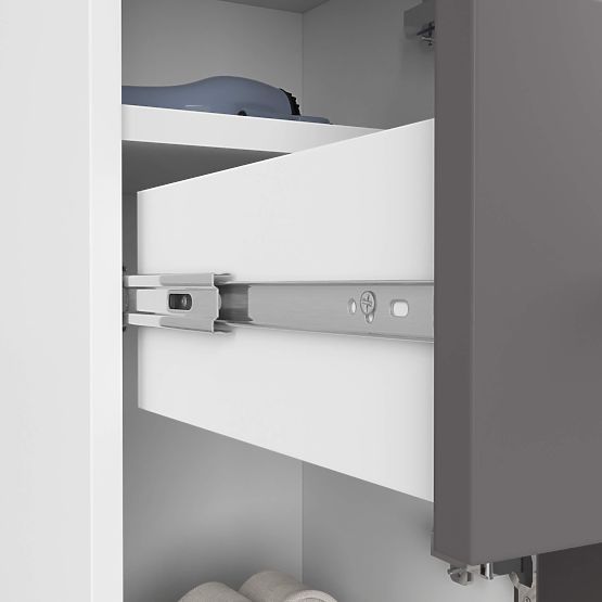 KÚPEĽŇOVÁ SKRINKA FIN STĹP 30 2D 1SZ 85cm PK BIELA / ŠEDÁ