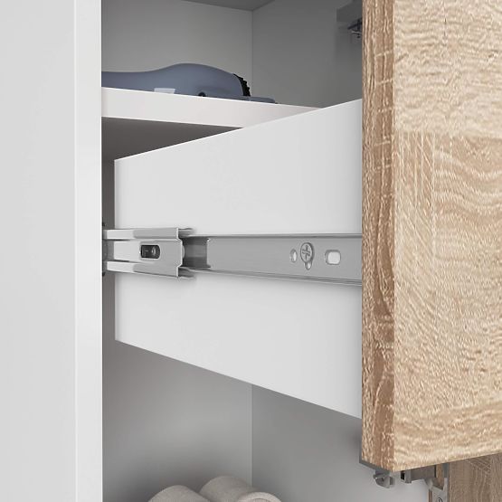 KÚPEĽŇOVÁ SKRINKA FIN STĹP 30 2D 1SZ 85cm PK BIELA / SONOMA