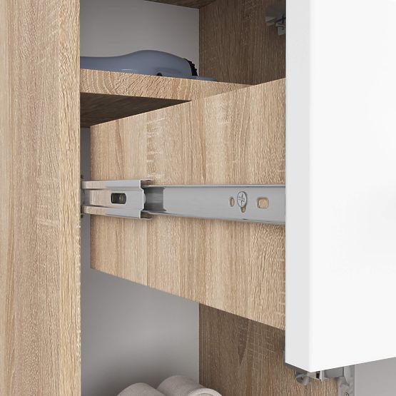 KÚPEĽŇOVÁ SKRINKA FIN STOJAN 30 2D 1SZ 85cm PK DUB SONOMA / BIELA