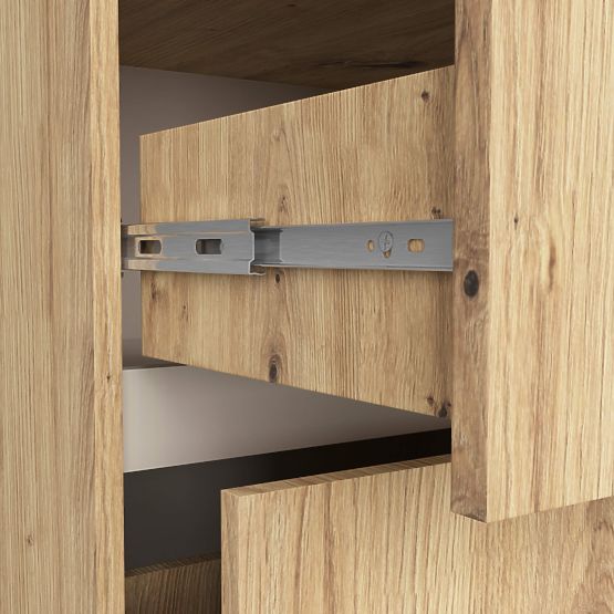 KÚPEĽŇOVÁ SKRINKA POD UMÝVADLO VAMI W90 2SZ 2P PK DUB ARTISAN / KAŠMÍR