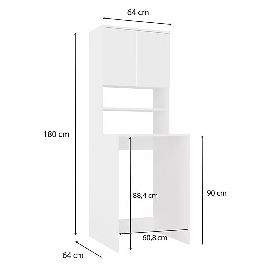 Kúpeľňová skrinka Pola MULTI BIELA