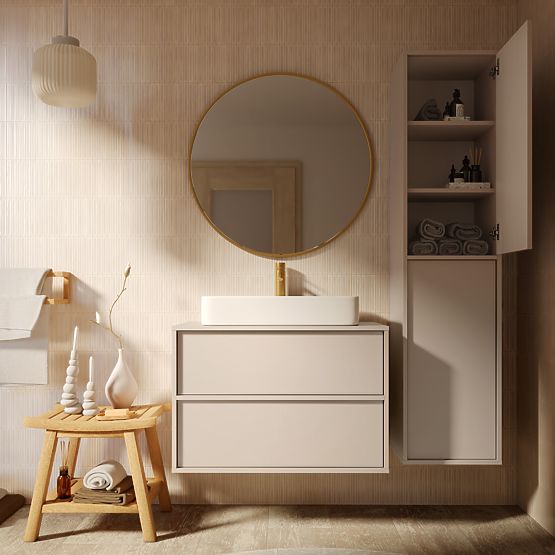 Kúpeľňová skrinka, stĺpik Mossy, kašmír