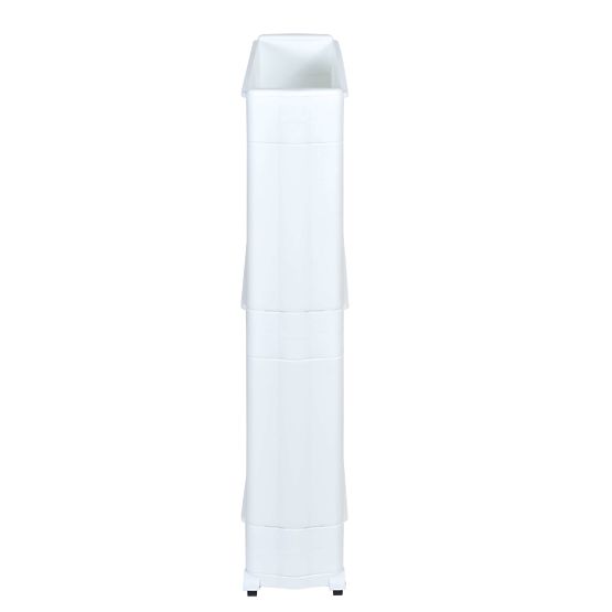 Kúpeľňové police na kolieskach biele 3 úrovne Leira