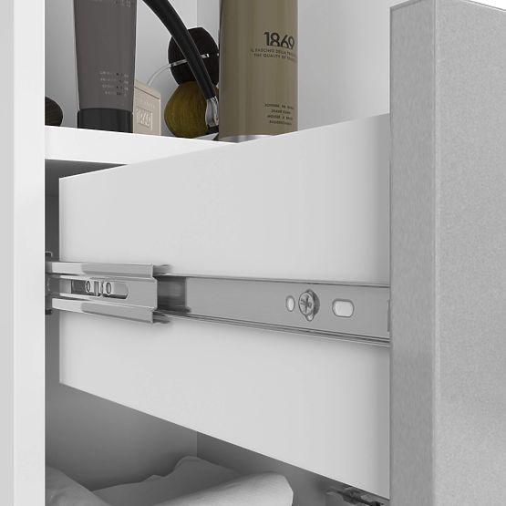 KÚPEĽŇOVÝ REGÁL FIN STĹP 30 2D 1SZ 1W 140cm PK METALIK LESK