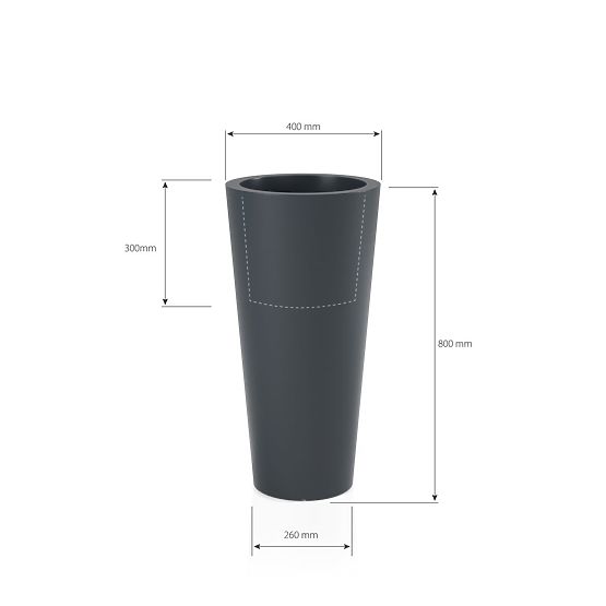 Kvetináč HABANA Antracit