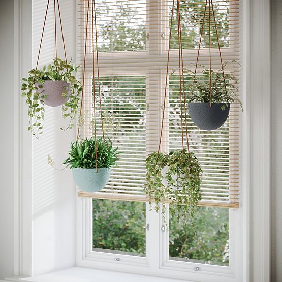 Kvetináč LOKAI čierna farba boho štýl do interiéru ameliahome