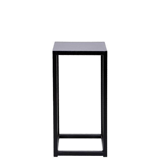 Kvetinový stojan Piatto loft 40 cm čierny