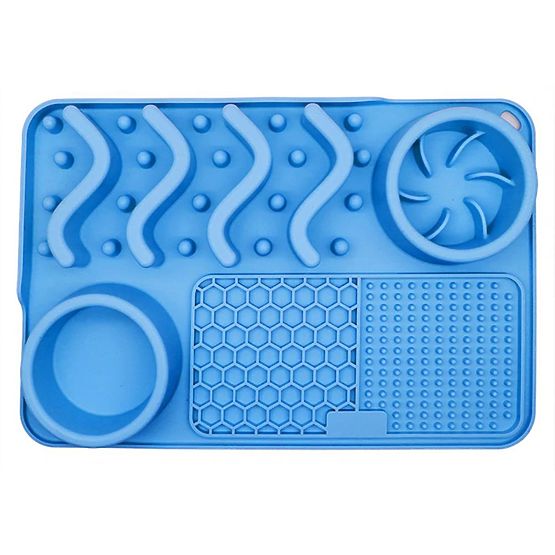 LICK MAT SPOMAĽUJÚCA JEDLO MODRÁ