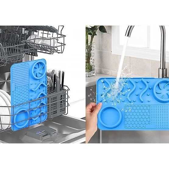 LICK MAT SPOMAĽUJÚCA JEDLO MODRÁ