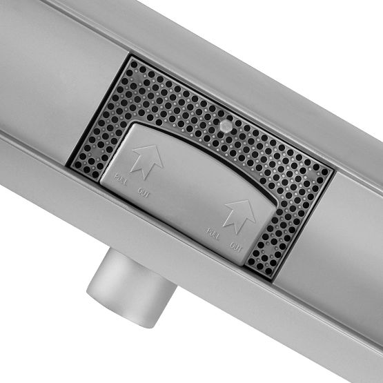 Lineárny odtok REA Neox KARTÁČOVANÁ OCEĽ 50