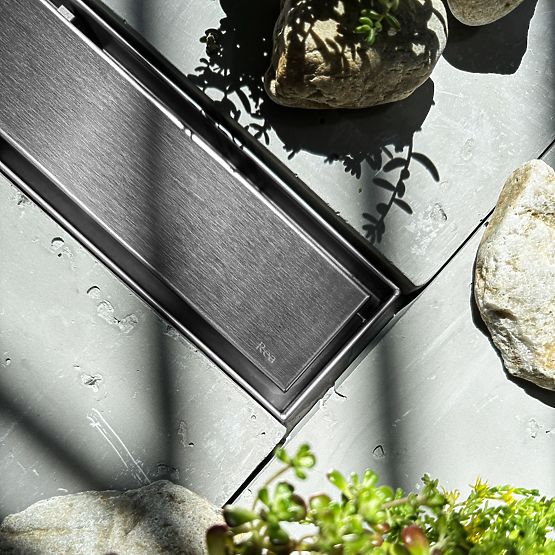 Lineárny odtok REA NEOX PRO Kartáčovaná oceľ 60