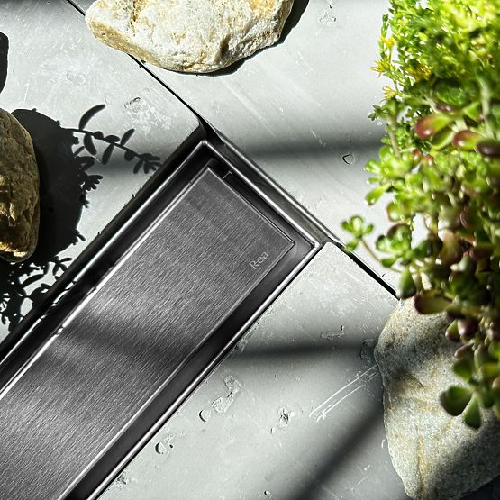 Líniový odtok REA NEOX PRO Kartáčovaná oceľ 50