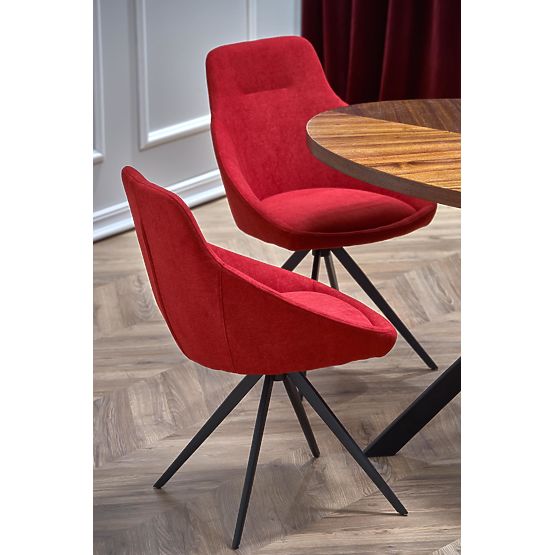 LOCARNO stôl, doska - orechová, noha - čierna (2p=1ks)